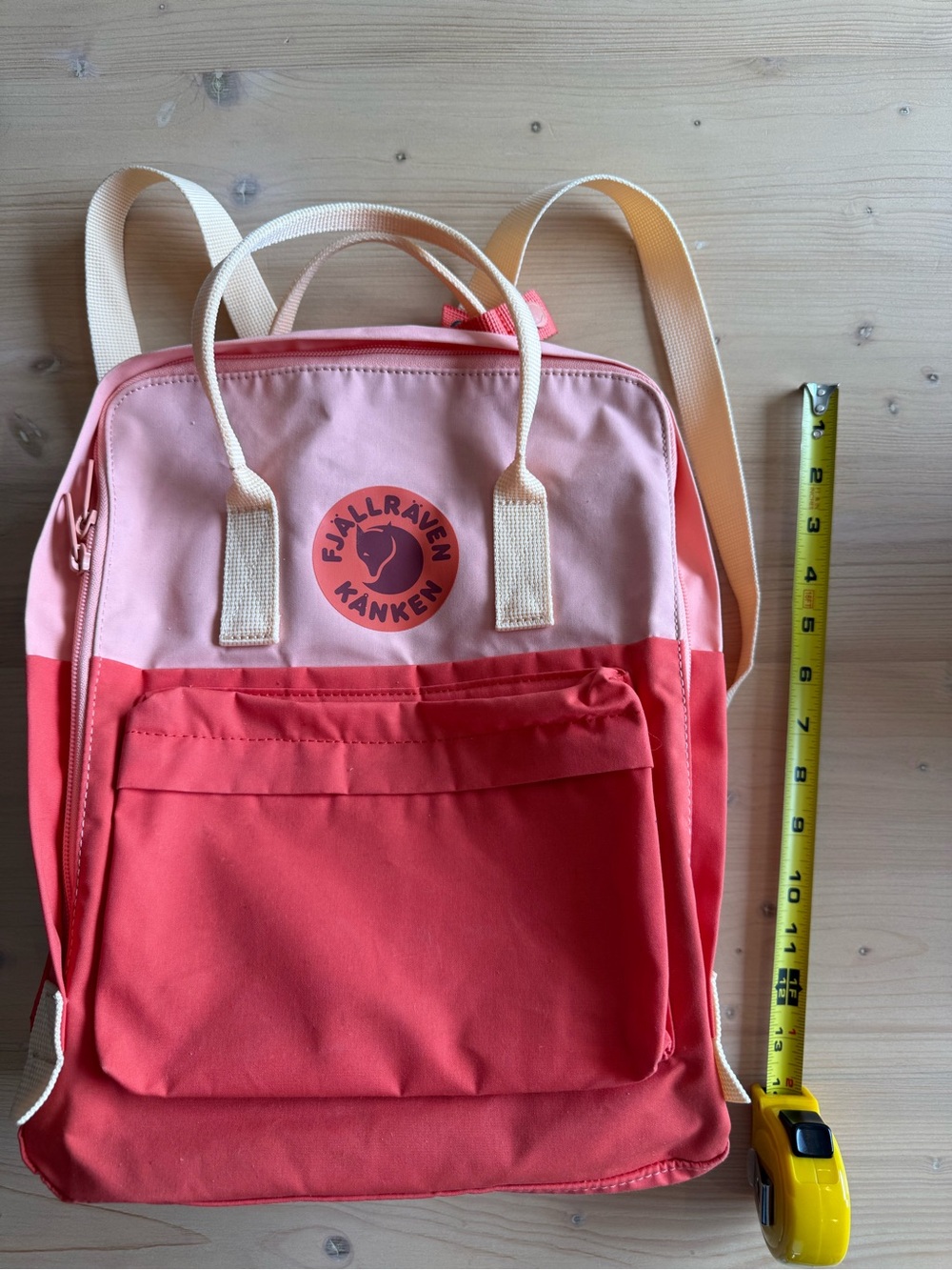 Fjallraven Kanken Colorblock Pink and Coral Backpack